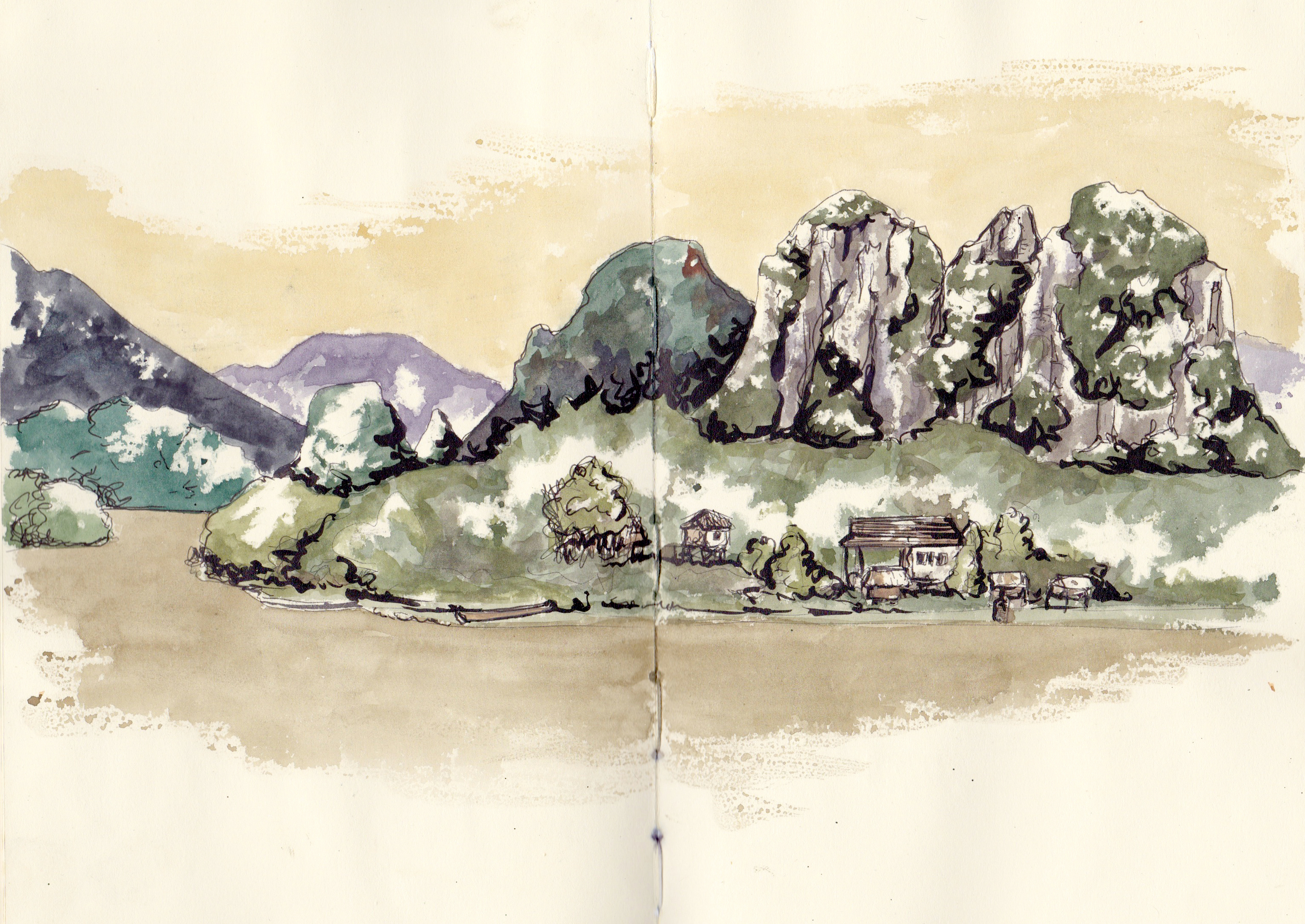 Turkey And South East Asia In Sketches By Faustine Clavert